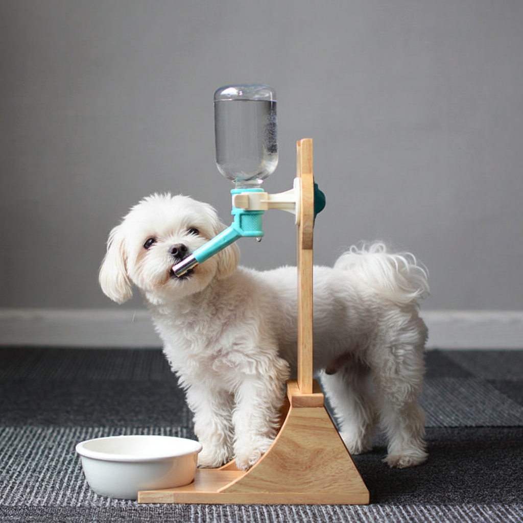 Distributeur d'eau avec petit chien