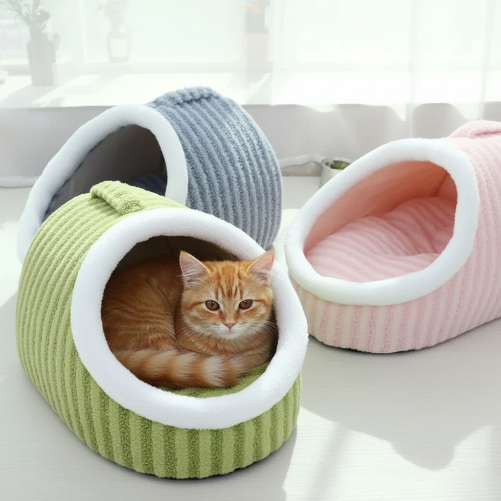 Nid igloo avec chat - couleurs correctes