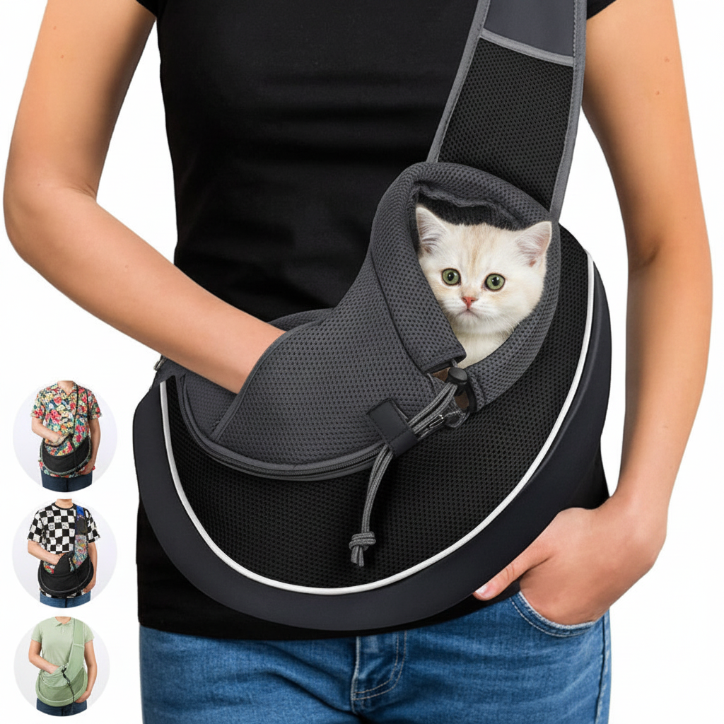 Sac bandoulière avec chat